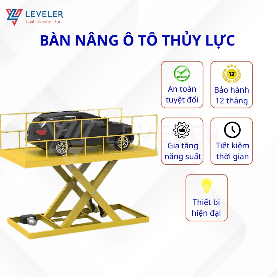 Bàn nâng ô tô thủy lực
